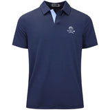 G/FORE Golf Shirt - Camo Skull & Tees Johnny Collar - Twilight AW26