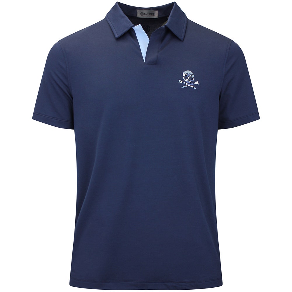 G/FORE Golf Shirt - Camo Skull & Tees Johnny Collar - Twilight AW26