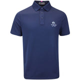 G/FORE Golf Shirt - Camo Skull & Tee's Perf. Pique - Twilight FA25