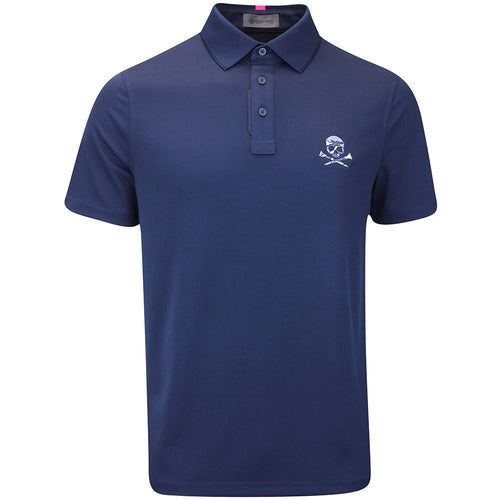 G/FORE Golf Shirt - Camo Skull & Tee's Perf. Pique - Twilight FA25