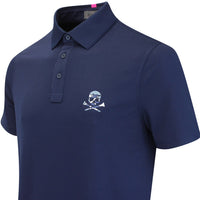 G/FORE Golf Shirt - Camo Skull & Tee's Perf. Pique - Twilight FA25
