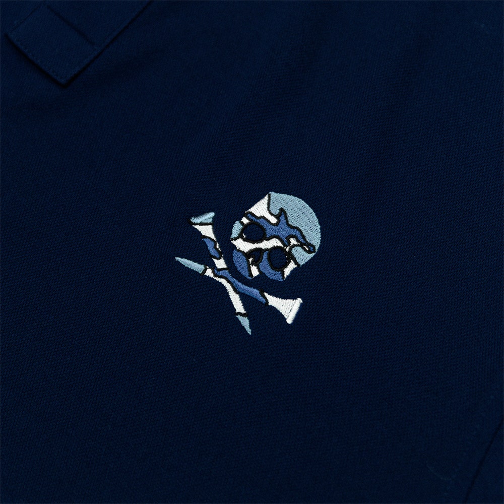 G/FORE Golf Shirt - Camo Skull & Tee's Perf. Pique - Twilight FA25