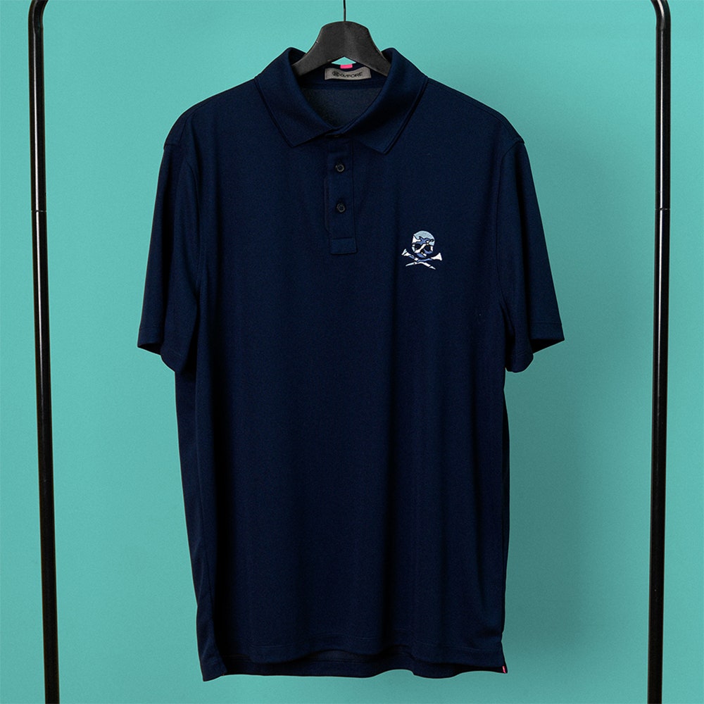G/FORE Golf Shirt - Camo Skull & Tee's Perf. Pique - Twilight FA25