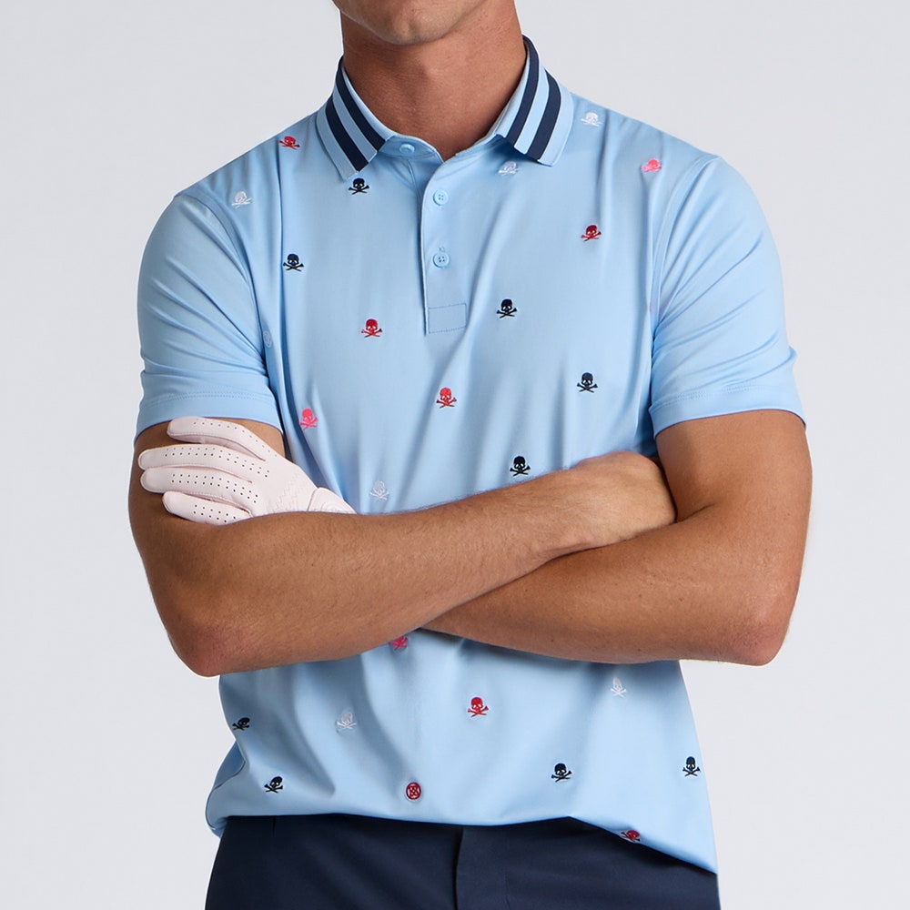 G/FORE Golf Shirt - Embroidered Tech Jersey - Baja AW26