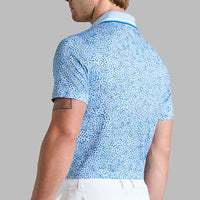 G/FORE Golf Shirt - Fireworks Print Tech Jersey Polo - Baja SS26