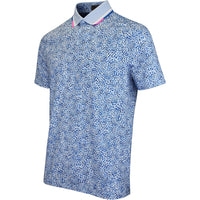 G/FORE Golf Shirt - Fireworks Print Tech Jersey Polo - Baja SS26