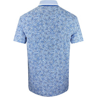 G/FORE Golf Shirt - Fireworks Print Tech Jersey Polo - Baja SS26