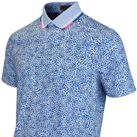 G/FORE Golf Shirt - Fireworks Print Tech Jersey Polo - Baja SS26