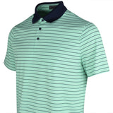 G/FORE Golf Shirt - Herringbone Stripe Tech Jersey Polo - Clover SS26