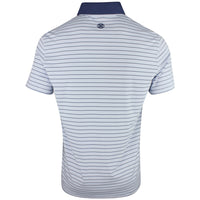 G/FORE Golf Shirt - Herringbone Stripe Tech Jersey Polo - Willow SS26