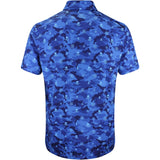 G/FORE Golf Shirt - Icon Camo Tech Jersey Polo - Azul SS26