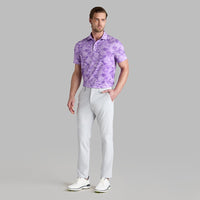 G/FORE Golf Shirt - Icon Camo Tech Jersey Polo - Iris FA25