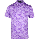 G/FORE Golf Shirt - Icon Camo Tech Jersey Polo - Iris FA25