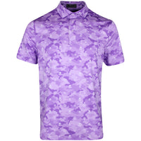 G/FORE Golf Shirt - Icon Camo Tech Jersey Polo - Iris FA25