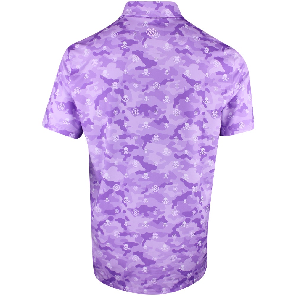 G/FORE Golf Shirt - Icon Camo Tech Jersey Polo - Iris FA25