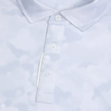 G/FORE Golf Shirt - Icon Camo Tech Jersey Polo - Snow SS26