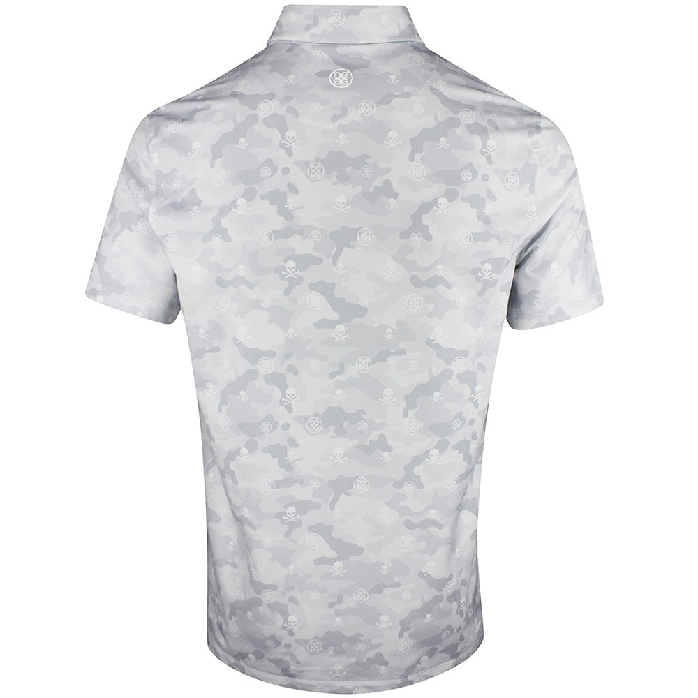 G/FORE Golf Shirt - Icon Camo Tech Jersey Polo - Snow SS26