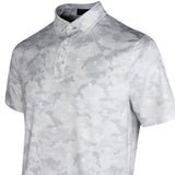 G/FORE Golf Shirt - Icon Camo Tech Jersey Polo - Snow SS26