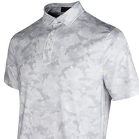 G/FORE Golf Shirt - Icon Camo Tech Jersey Polo - Snow SS26