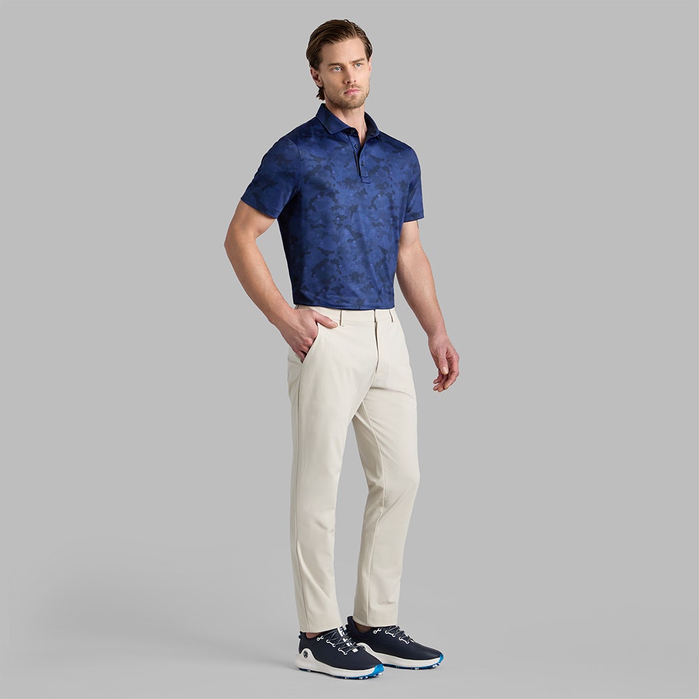 G/FORE Golf Shirt - Icon Camo Tech Jersey Polo - Twilight SS26