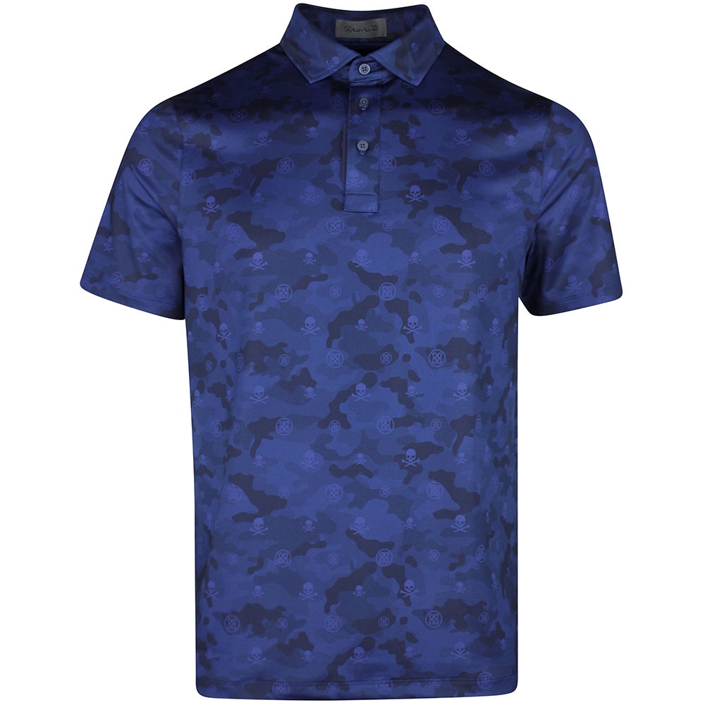 G/FORE Golf Shirt - Icon Camo Tech Jersey Polo - Twilight SS26