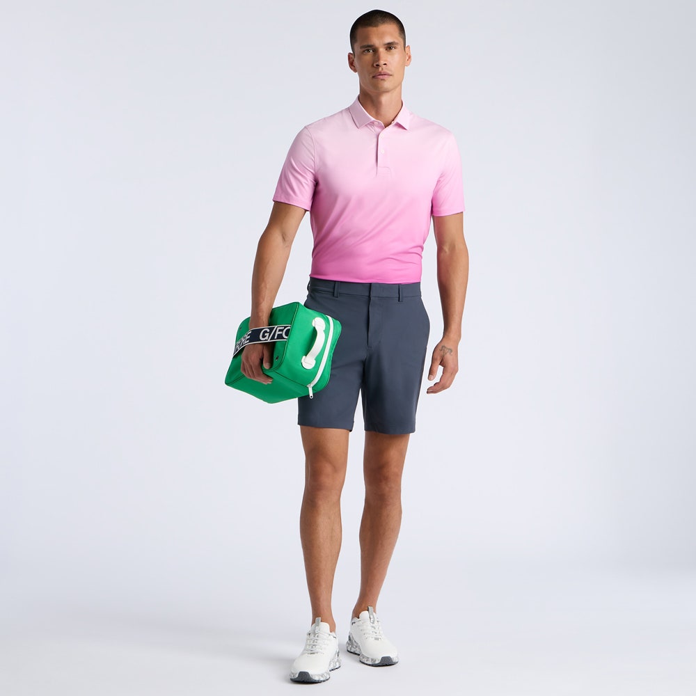G/FORE Golf Shirt - Printed Ombre Tech Jersey - Blush AW26
