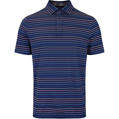 G/FORE Golf Shirt - Stripe YD Tech Jersey Polo - Twilight SS26