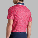 G/FORE Golf Shirt - Three G'S Tech Jersey Polo - Lava FA25