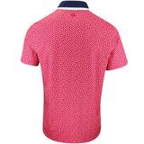 G/FORE Golf Shirt - Three G'S Tech Jersey Polo - Lava FA25