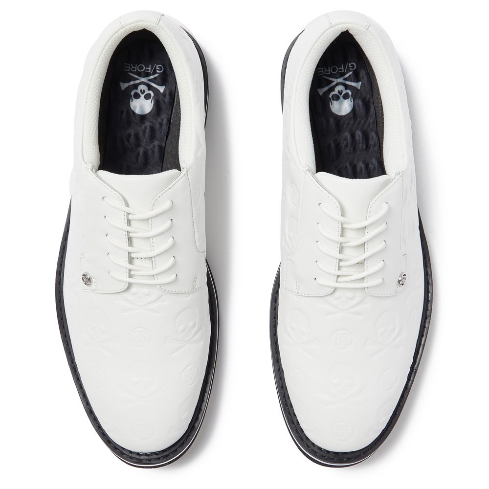 G/FORE Golf Shoes - Debossed Skull & T's Gallivanter - Snow SS25