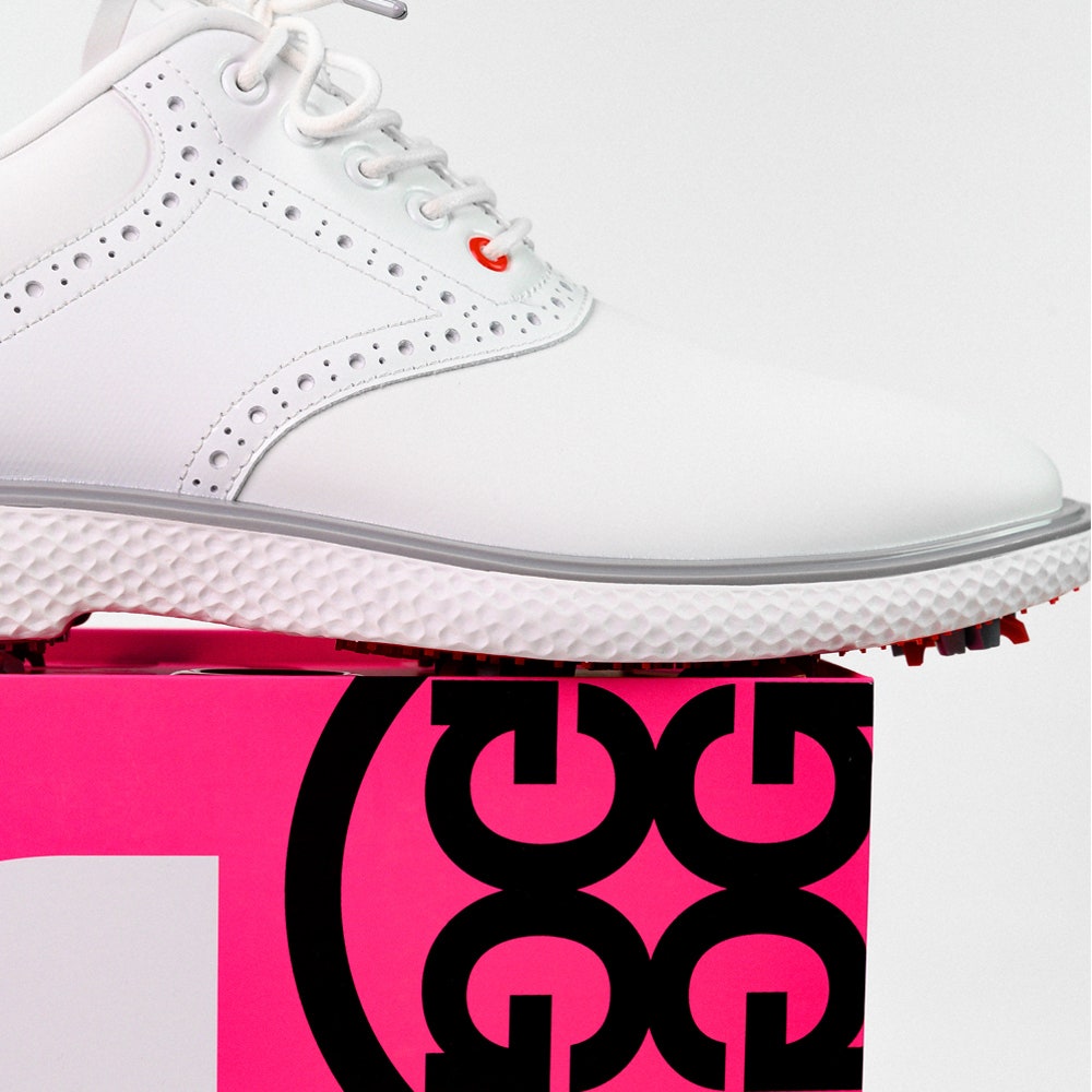 G/FORE Golf Shoes - Gallivan2R G/Lock Saddle - Snow - Nimbus SS25