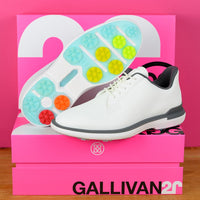 G/FORE Golf Shoes - Gallivan2R Spikeless - Snow - Charcoal SS25