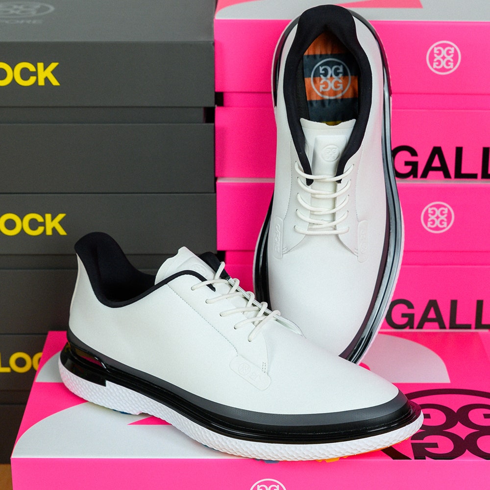 G/FORE Golf Shoes - Gallivan2R Spikeless Tuxedo - Snow - Onyx SS25