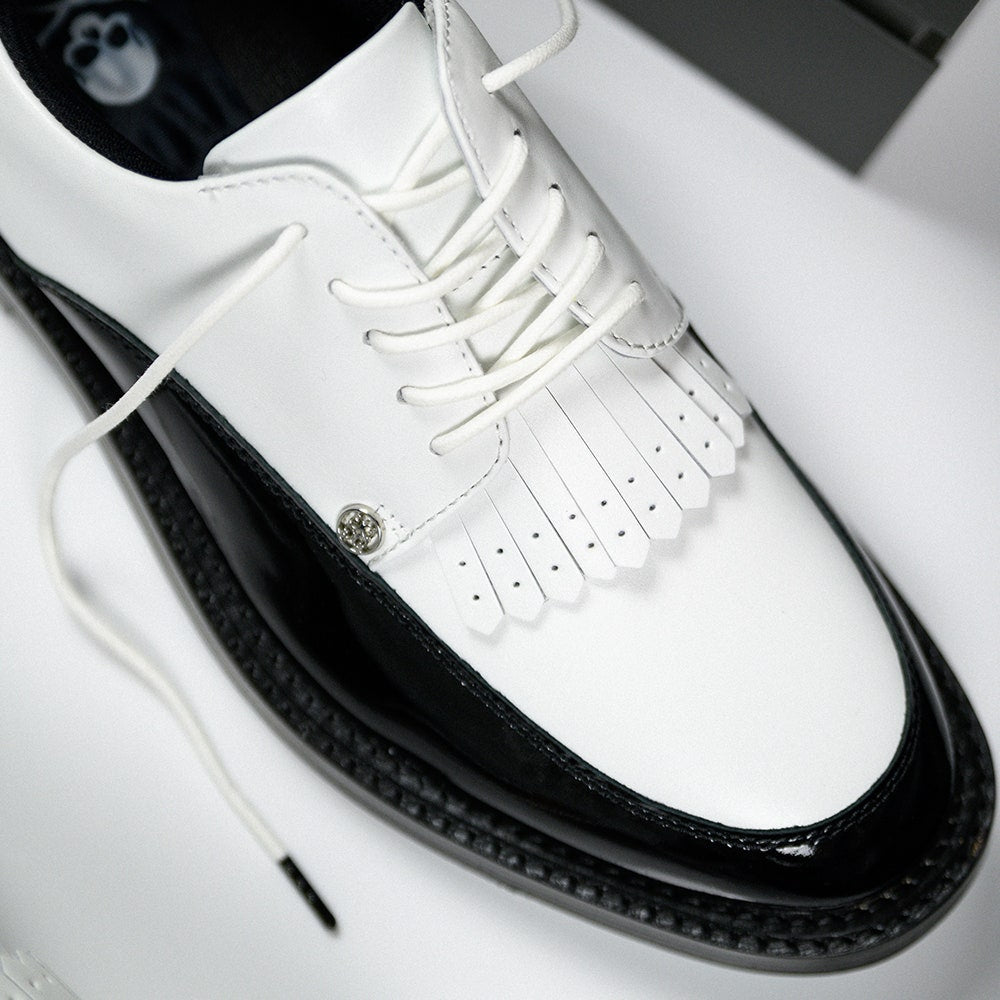 G/FORE Golf Shoes - Gallivanter Derby - Snow - Onyx 2024