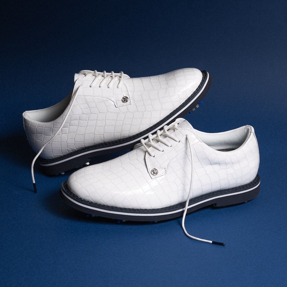 G/FORE Golf Shoes - G/LOCK Croc Derby Gallivanter - Snow SS26
