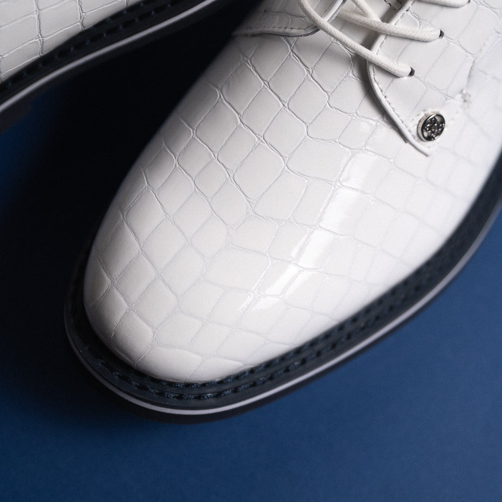 G/FORE Golf Shoes - G/LOCK Croc Derby Gallivanter - Snow SS26