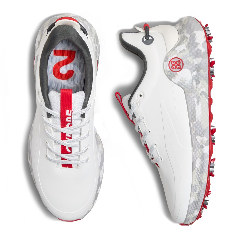 G/FORE Golf Shoes - MG4+ O2 G/LOCK - Snow - Charcoal Camo SS26