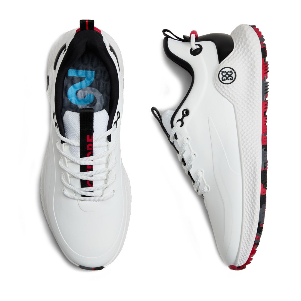 G/FORE Golf Shoes - MG4+ O2 Spikeless - Snow - Onyx SS26