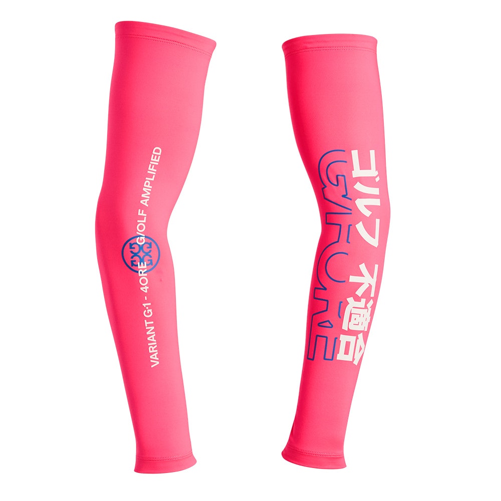 G/FORE Golf Sleeves - Cooling J4 Logo - Knockout Pink SS26