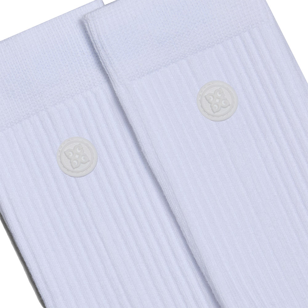 G/FORE Golf Socks - Logo Crew - Snow SS26