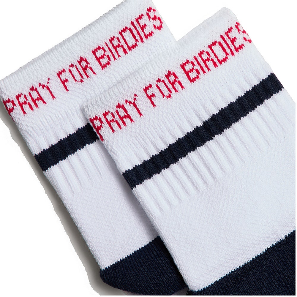 G/FORE Golf Socks - Pray For Birdies Quarter - Snow SS26