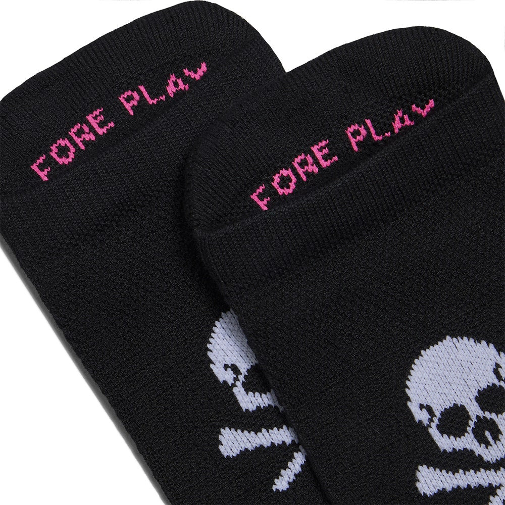 G/FORE Golf Socks - Two Tone No Show - Onyx SS26