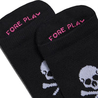 G/FORE Golf Socks - Two Tone No Show - Onyx SS26