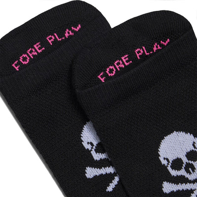 G/FORE Golf Socks - Two Tone No Show - Onyx SS26