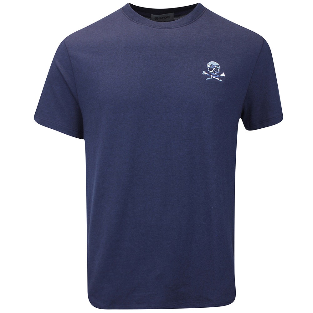 G/FORE Golf T-Shirt - Camo Skull & Tee's Tee - Twilight FA25