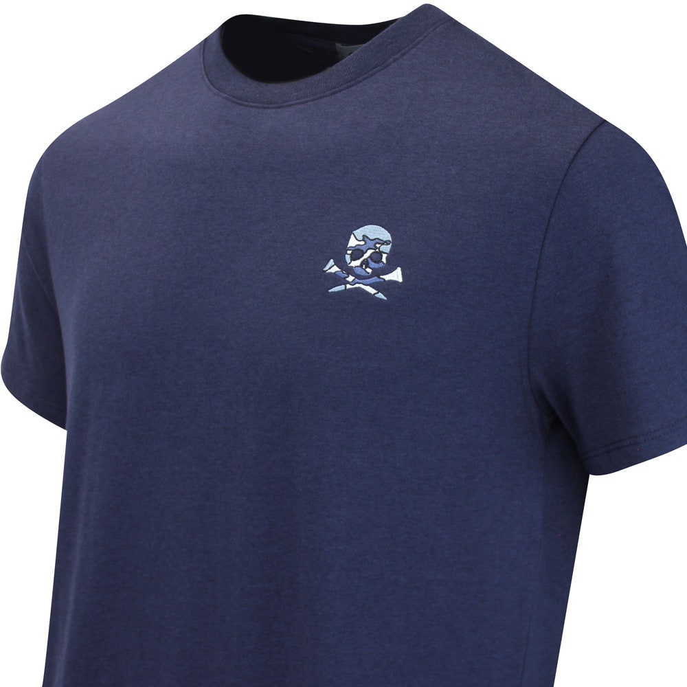 G/FORE Golf T-Shirt - Camo Skull & Tee's Tee - Twilight FA25