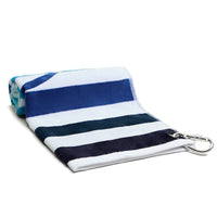 G/FORE Golf Towel - Circle G's Stripe - Snow SS26
