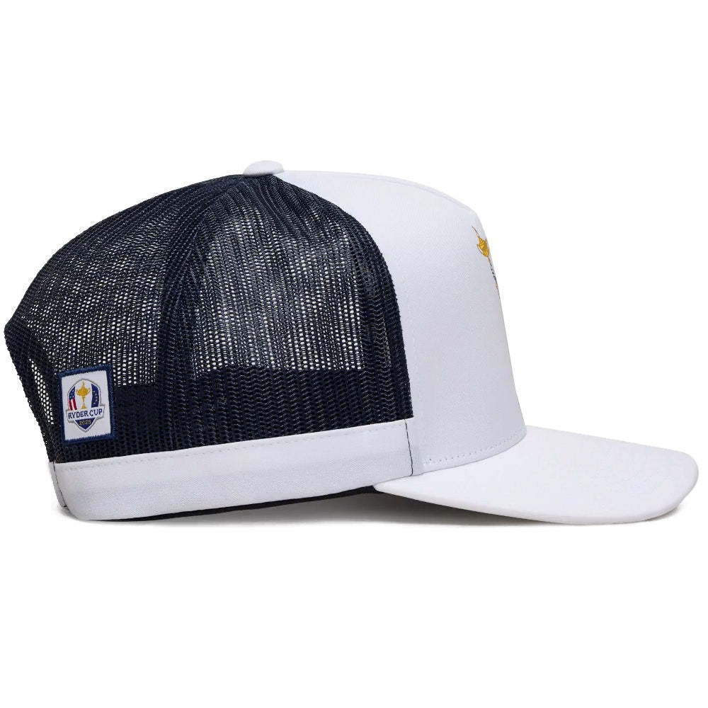 G/FORE x Ryder Cup Golf Cap - RC Statue Trucker - Snow 2025