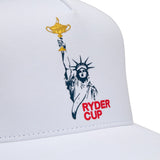 G/FORE x Ryder Cup Golf Cap - RC Statue Trucker - Snow 2025