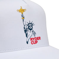 G/FORE x Ryder Cup Golf Cap - RC Statue Trucker - Snow 2025